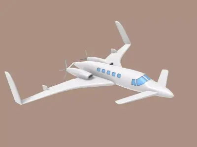 Beech Starship 3D print model
