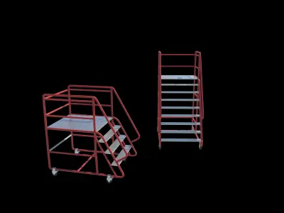 Industrial Warehouse Stair  3D model