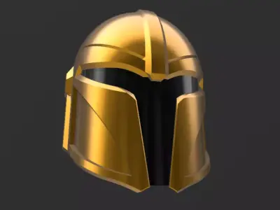 Custom Mandalorian Helmet 3D print model buy