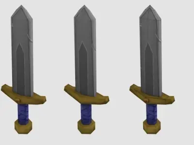 Blade sword Free low-poly 3D model