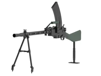 Madsen Machine Gun 3D model