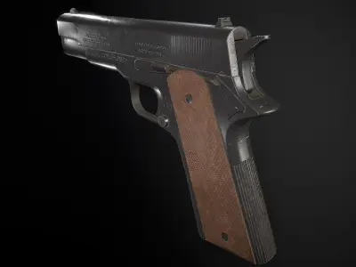 Colt 911 Low-poly 3D model