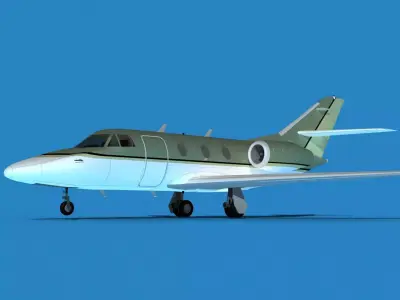 Dassault Falcon 10 V10 3D model