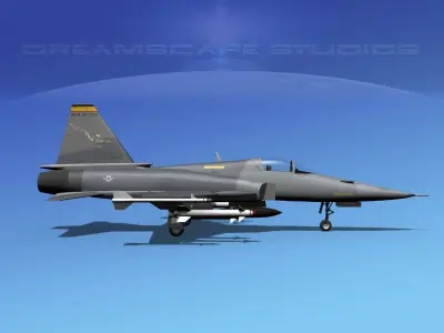 Northrop F-20 Tigershark V02 3D model