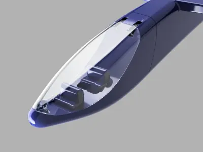 Openable Cockpit Plane 3D print model