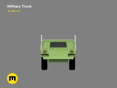 Military truck Free 3D model