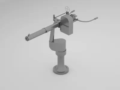 12 7mm Browning Machine Gun 50 cal 3D model