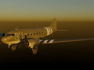 C-47 Skytrain 3D model