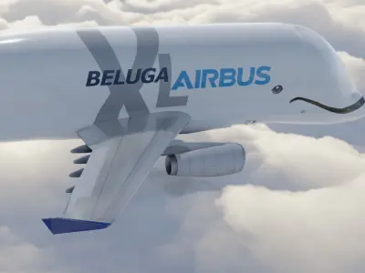 Airbus Beluga XL Low-poly 3D model