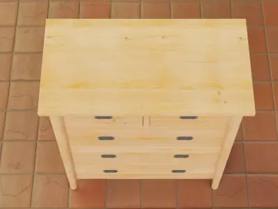 Chest of Drawers Free 3D model get