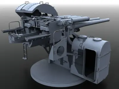 Japanese Type 89 Low-poly 3D model