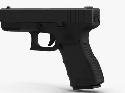 Glock 19 Low-poly 3D model