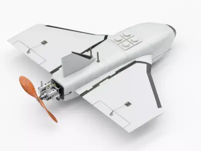 Russian multi-purpose drone known as Gerbera Low-poly 3D model