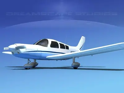 Piper PA-28-235 Cherokee  V07 3D model