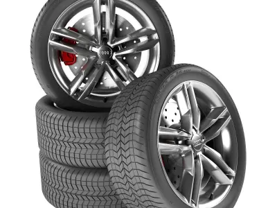 Audi S5 Wheel 3D model