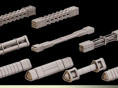 90 Cable Imm Brush Vol 1  3D model