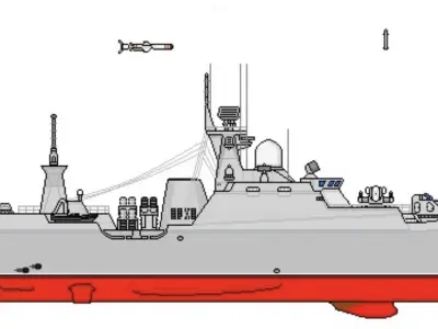 Frigate Project 1166-1 Export Gepard Batch I-III 3D model