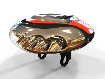 Flashlight clamp for bike 3D model