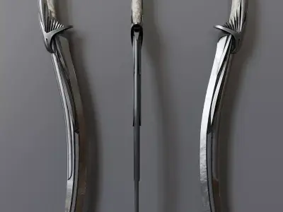 Fantasy Melee Weapon A2 Low-poly 3D model