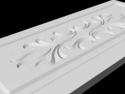 Central decor ornament for furniture Free 3D model