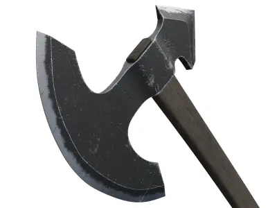 Battle Axe 01 Low-poly 3D model