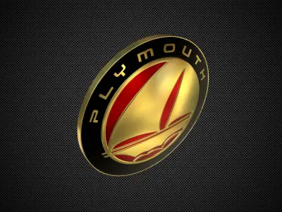 plymouth logo 3D model