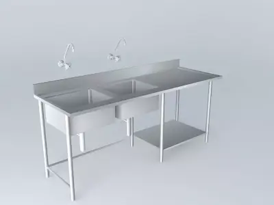 Kit 219 Bench Steel 2 Cubas V2 Alex Marques Free 3D model