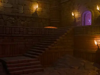 Stylized Dungeon Texture Pack Free 3D model
