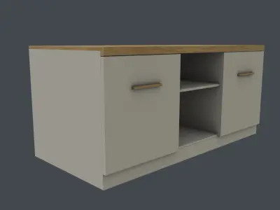 TV stand Free low-poly 3D model purchase