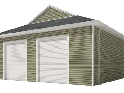 Garage-006 Low Poly 3D model