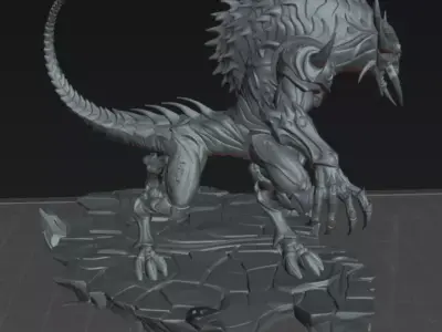 Alien Zyrax Void Stalker  Horror Creature STL 3D Printable  3D print model