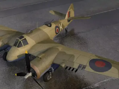 Bristol Beaufighter Mk-6F 3D model