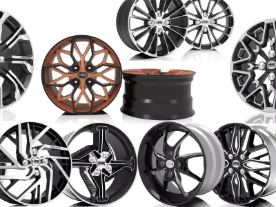 The Ultimate Package of Unique Rim Design Concepts 3D model