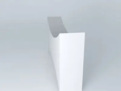 curved glass tabletop Free 3D model