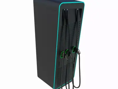 Electric Car Charger 3D model