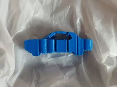 Mustang text Flip 3D print model