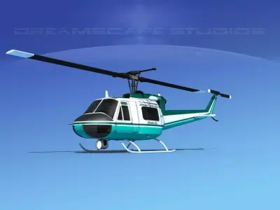Bell 204 Jensen 3D model