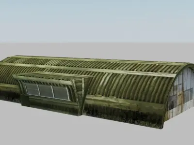 Bunker military shelter Free low-poly 3D model