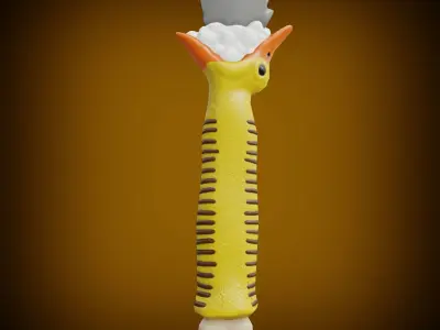 Stylized DuckSword low-poly game ready Free low-poly 3D model