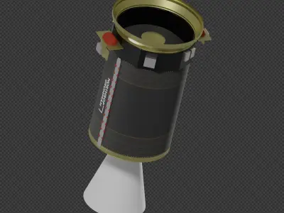 Antares 300 Rocket 3D model