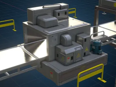 Factory equipment 3D model