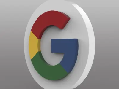Google Logo Low-poly 3D model