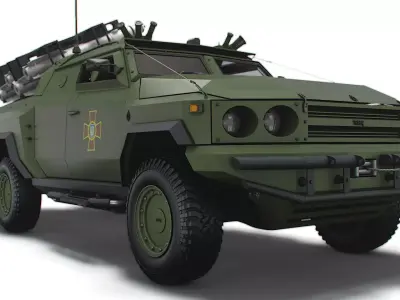Generic MRAP Tkhir SLS Brimstone 2022 3D model