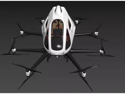 unmanned passenger-carrying aircraft 3D model