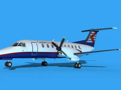 Embraer EMB120 Canadian Partner 3D model
