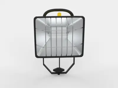 Halogen work light 3D model