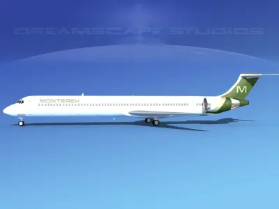 McDonnell Douglas MD-90 Monterey Charters 3D model