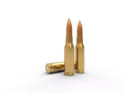 280 British Ammo Low-poly 3D model