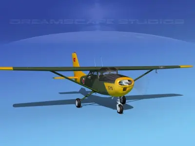 Cessna T-41 Mescalero Turkish AF 3D model