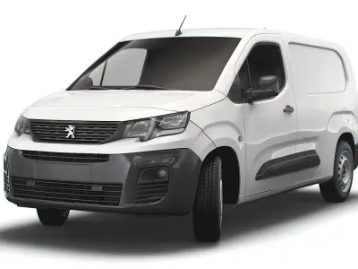 Peugeot Partner Van LWB 2021 3D model